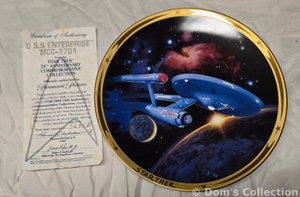 Assiette de Collection "U.S.S. ENTERPRISE NCC-1701"
