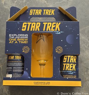 Star Trek Captain's Log — Coffret bière et verre