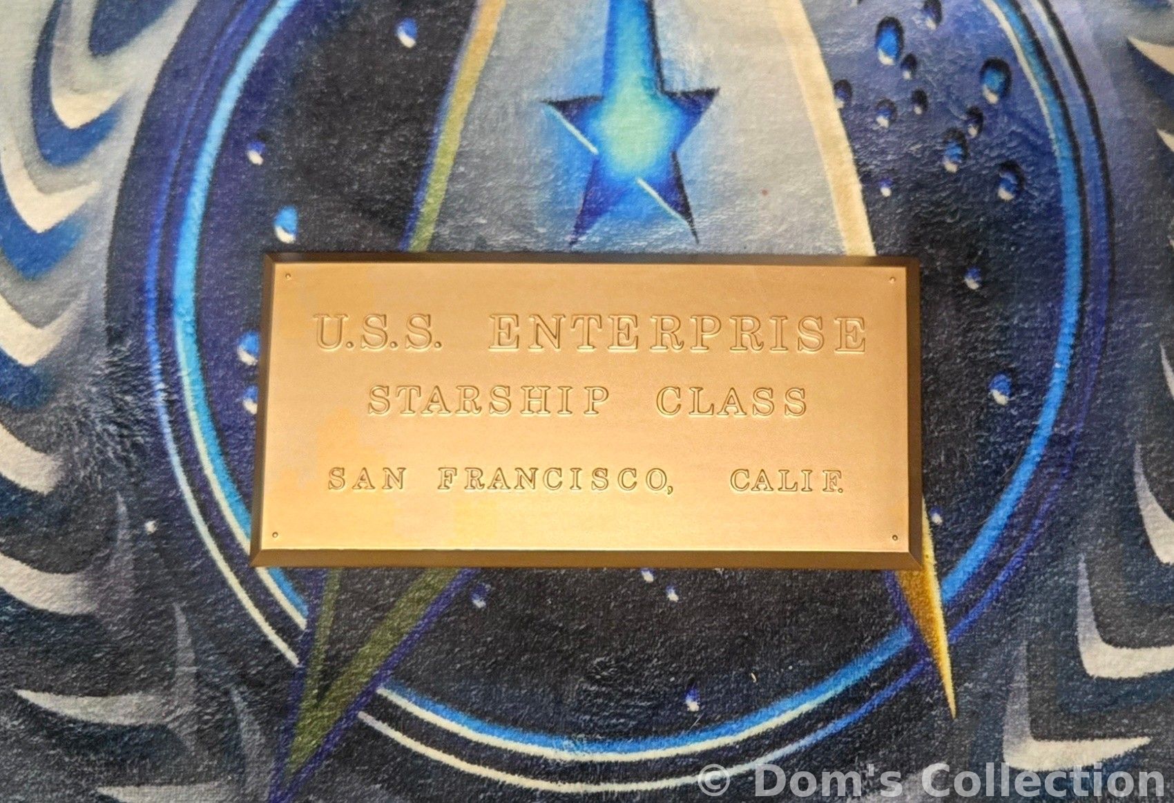 Plaque d'Inauguration U.S.S. Enterprise (NCC-1701)