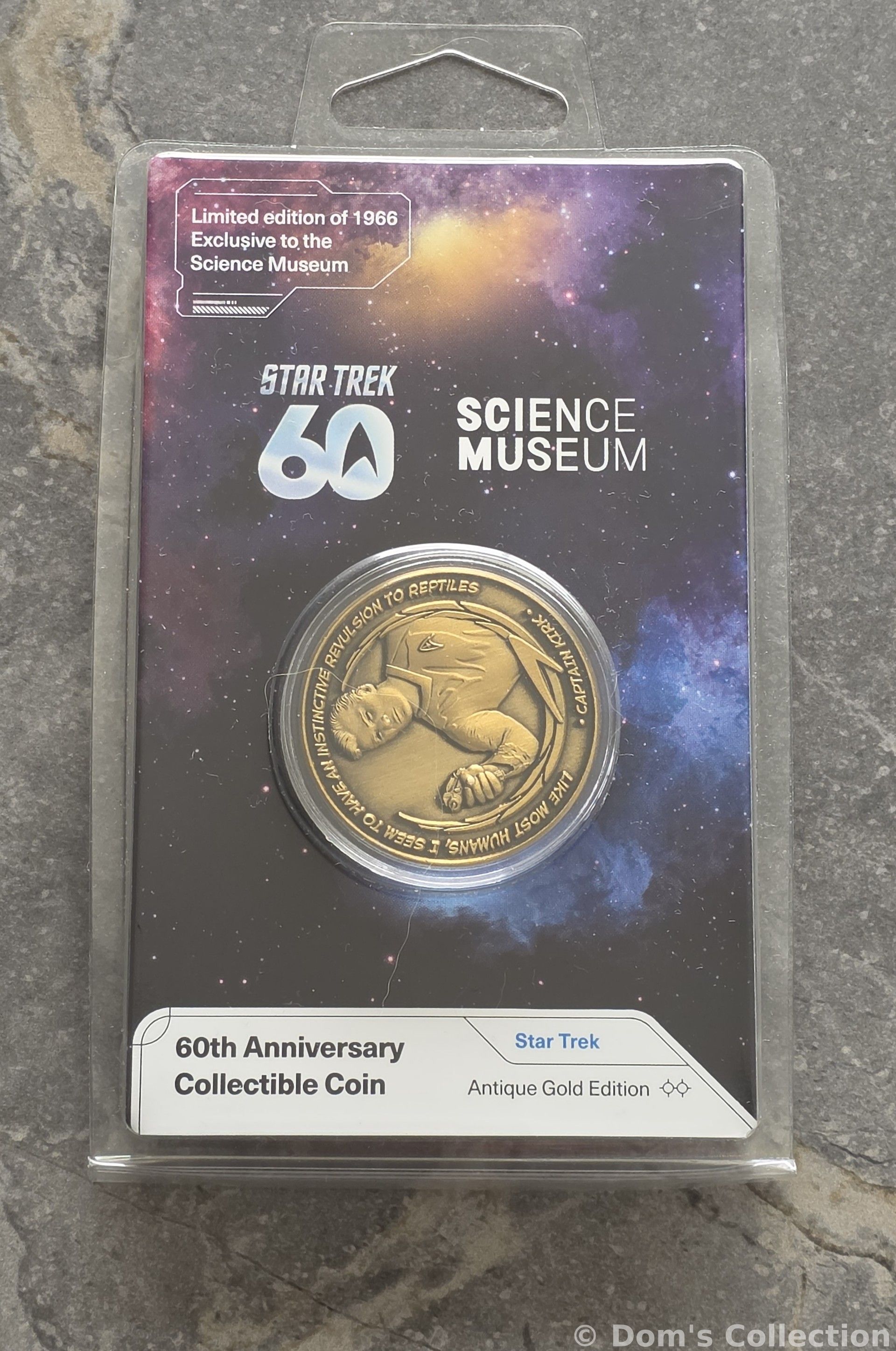 Pièce commémorative 60 ans — Capitaine Kirk / Gorn, Science Museum
